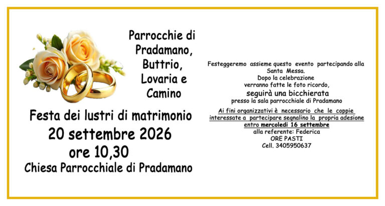 Festa dei “Lustri di matrimonio”